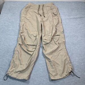 Emage Cargo Pants Men S Tan Drawstring Hem Utility Pockets Streetwear Fit